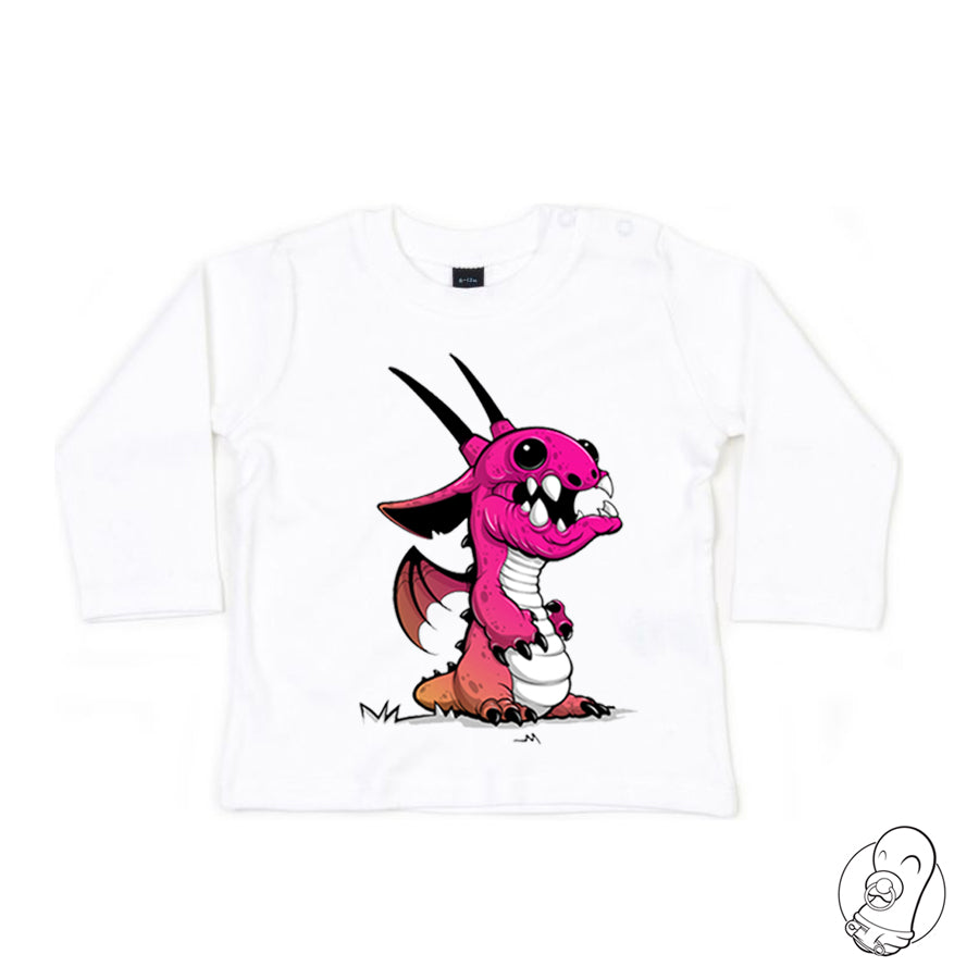 Camiseta Bebé Dragón (4 Tonos)