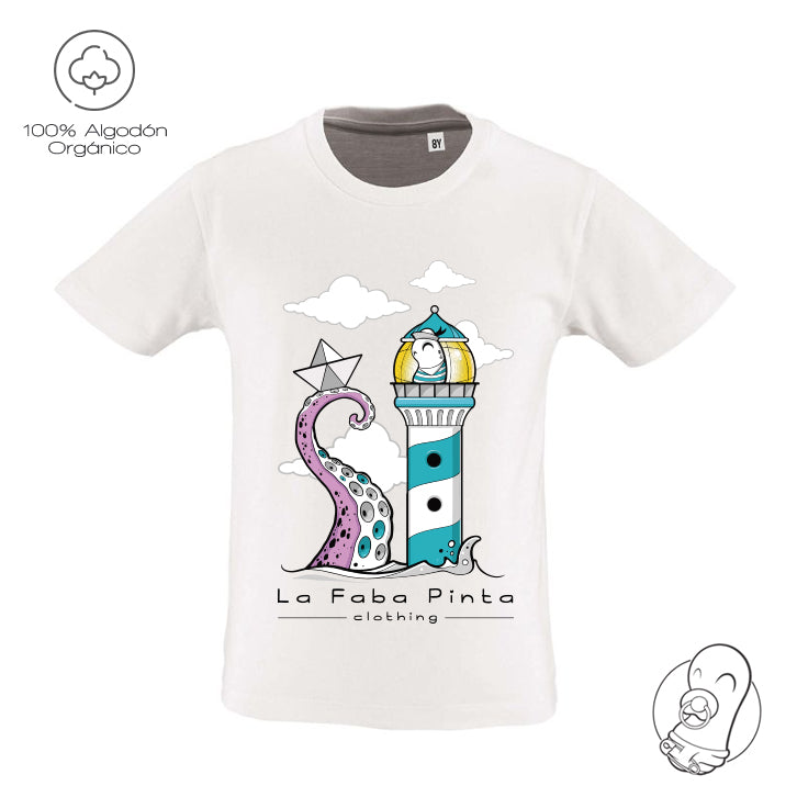 Camiseta Faro y Pulpo