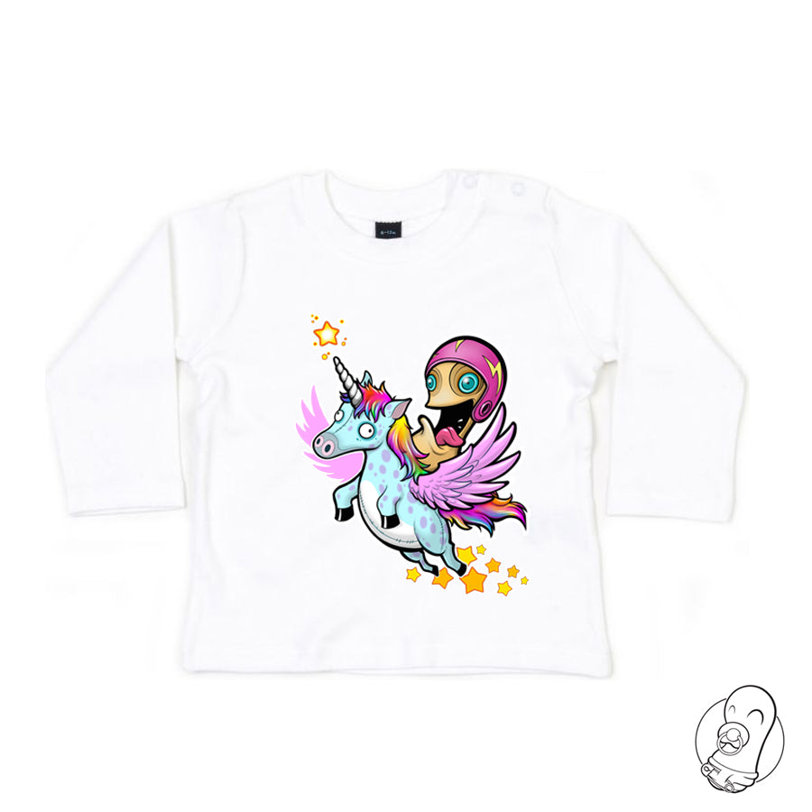 Camiseta Bebé Unicornio (5 Tonos)