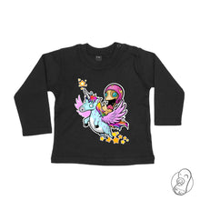 Cargar imagen en el visor de la galería, Camiseta Bebé Unicornio (5 Tonos)
