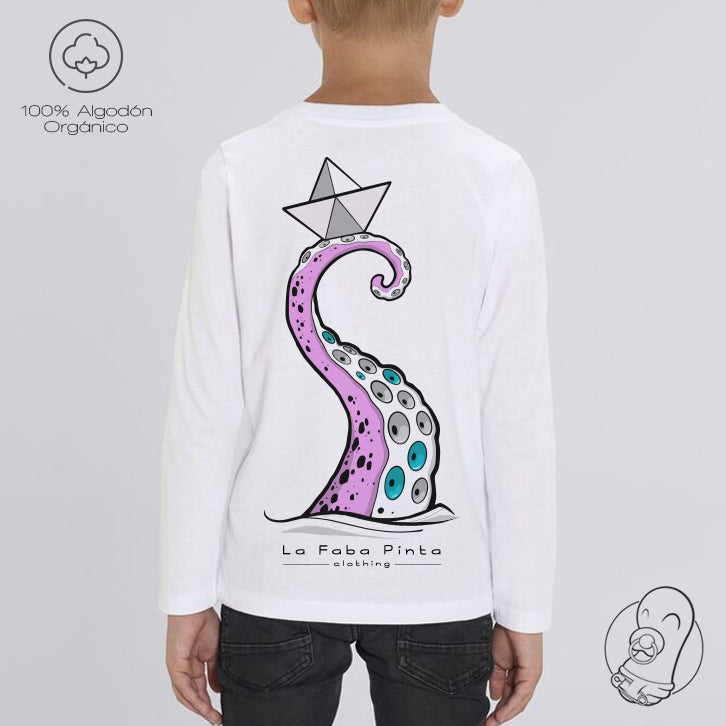 Camiseta Manga Larga Pata Pulpo